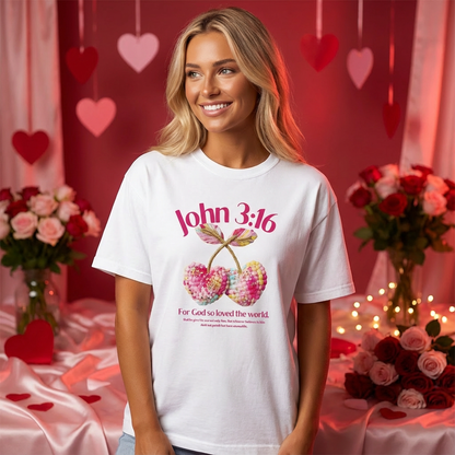 John 3:16 Unisex garment-dyed heavyweight t-shirt