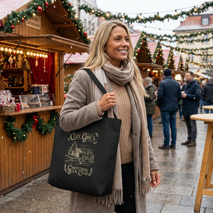 Cozy Girls Christmas Book Club Eco Tote Bag