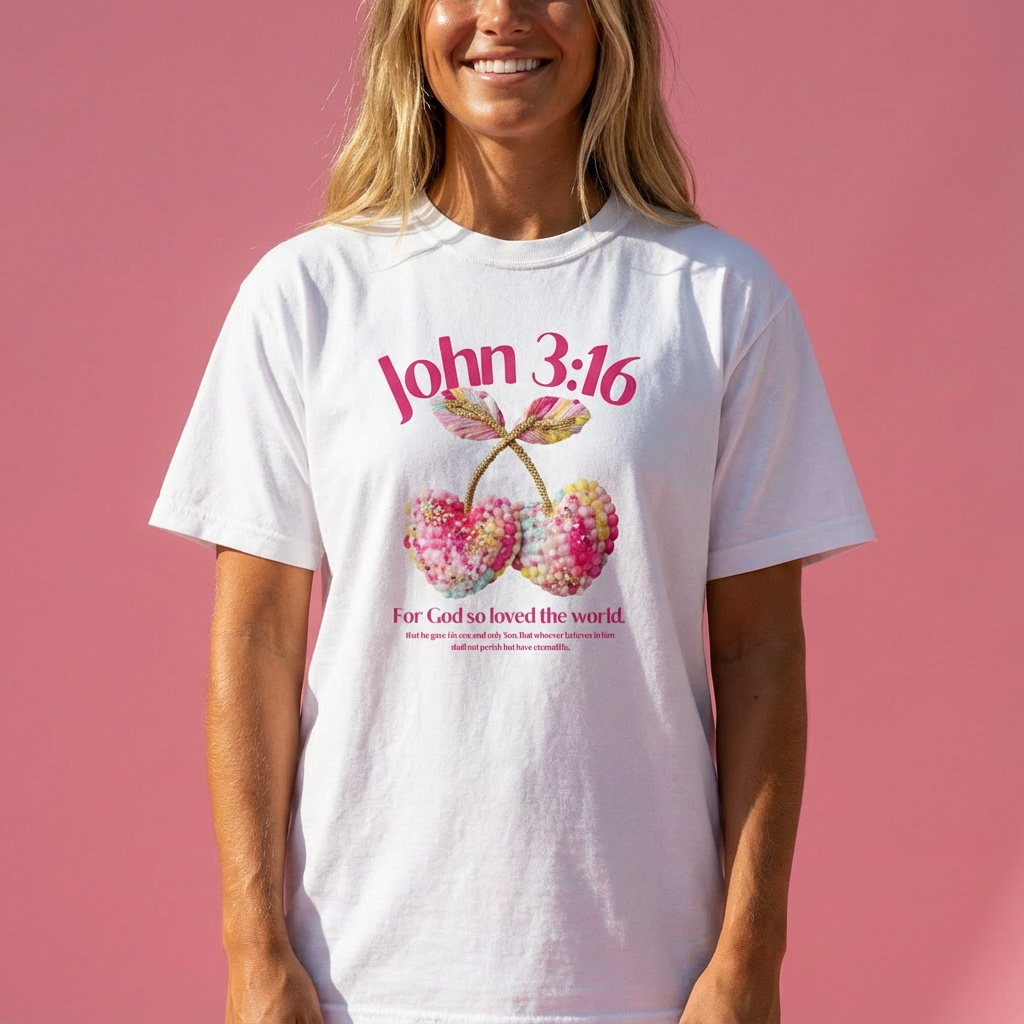 John 3:16 Unisex garment-dyed heavyweight t-shirt