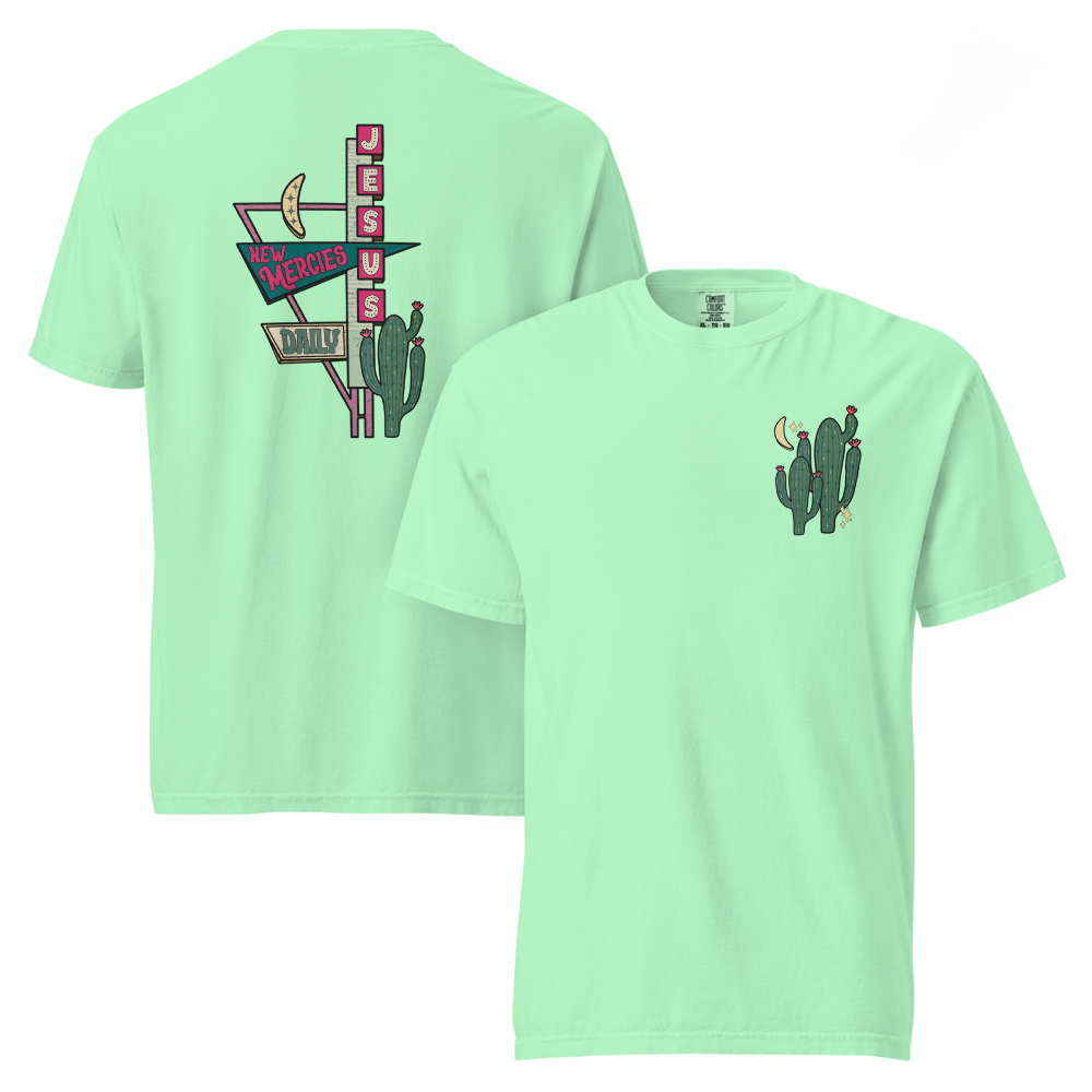 Jesus New Mercies Daily Unisex garment-dyed heavyweight t-shirt